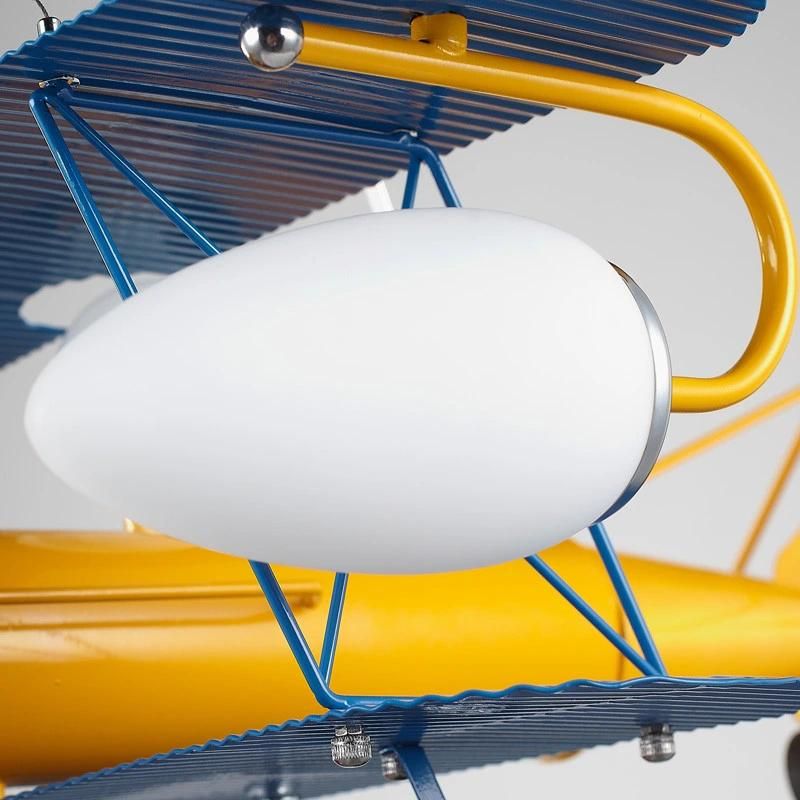 Kids Room Lamp for Children Chandelier E27 Airplane Hanging Lamp Ceiling Lights for Bedroom (WH-MA-147)