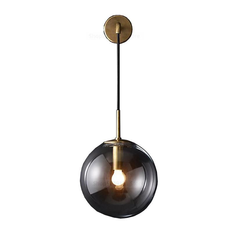 LED Glass Ball Mirror Living Room Decoration Wall Lamps for Bed Room (WH-OR-34)