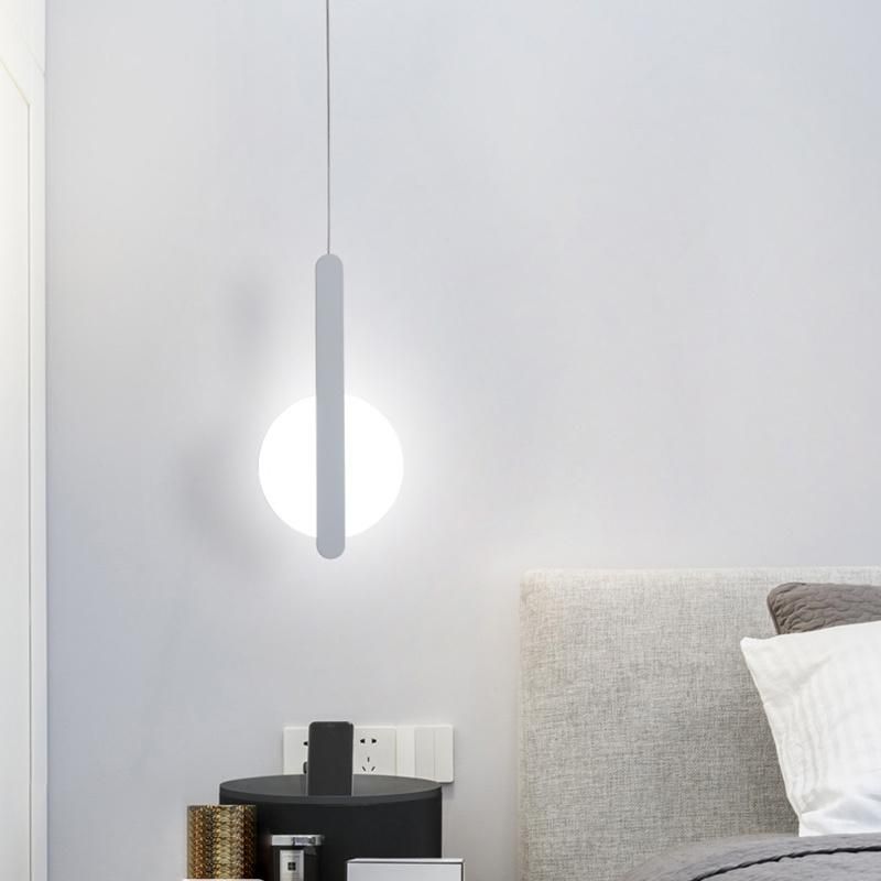 Concise Style Strip Shape Pendant Lamp Bedroom Dining Room Chandelier