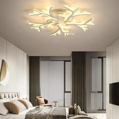 Creative Art Personality Ceiling Light White Warm Living Room Lamp LED