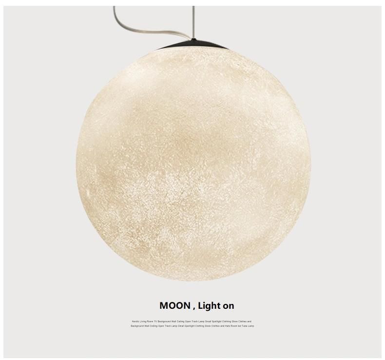 Moon Chandelier LED Indoor Lamp Decoration Suspension Light Pendant Lighting