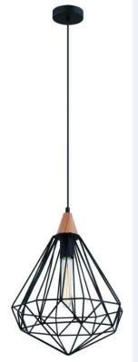 1 Light Pendant Lamp with Wooden Decoration (HL-1814-PL)