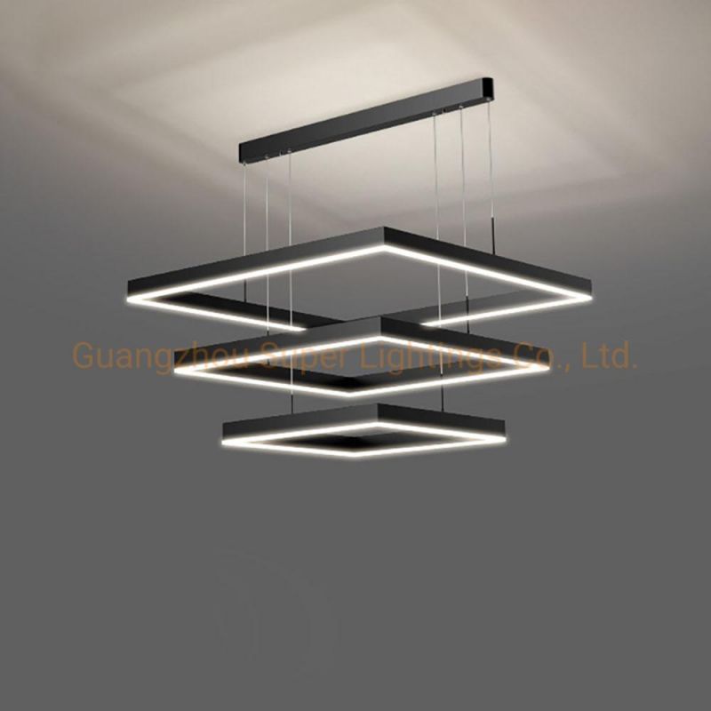 High Quality Lighting Rectangular Dining Table Chandelier Pendant Lamp