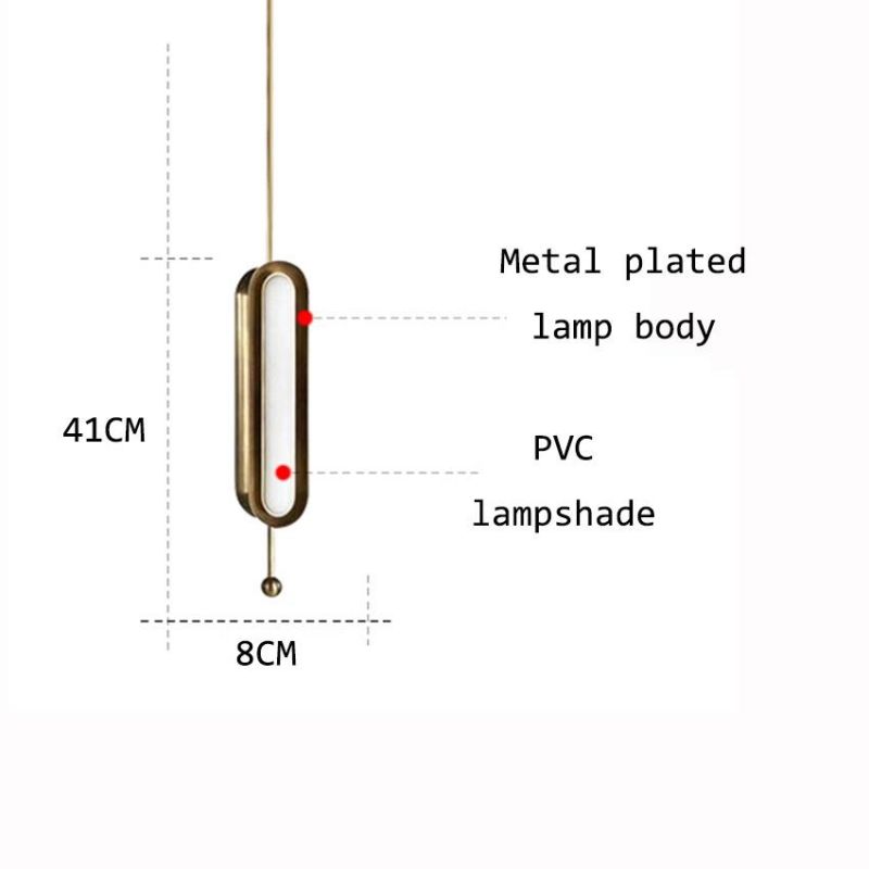 Modern Metal Pendant Lamp Designrer Simple LED Lights Nordic Loft Restaurant Kitchen Living Room Pendant Lamp (WH-AP-190)