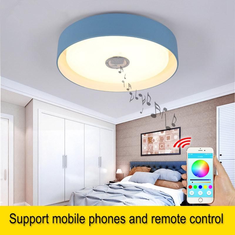 Modern LED Ceiling Lights RGB Dimmable 36W APP Remote Control Bluetooth Music Light (WH-MA-40)