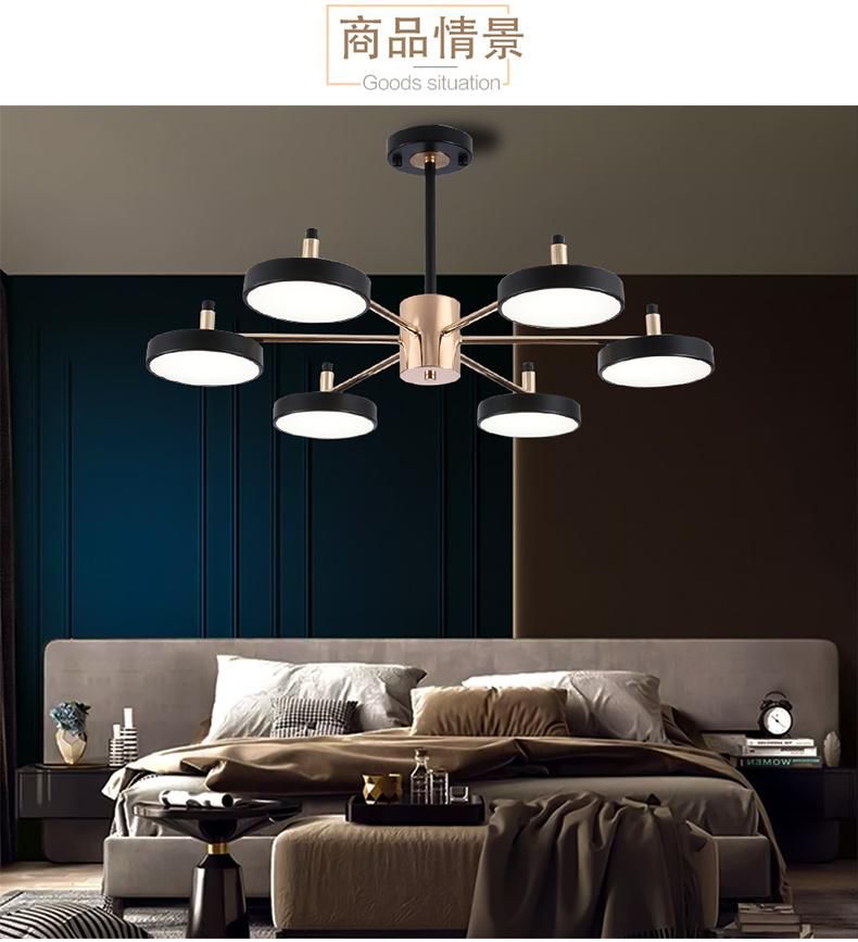 Nordic Style Art Decoration Light LED Panel Pendant Ceiling Indoor Light
