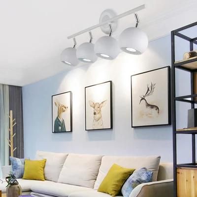 Modern Simple Track Spot Light Background Wall Light Clothing Store LED Living Room Lamp