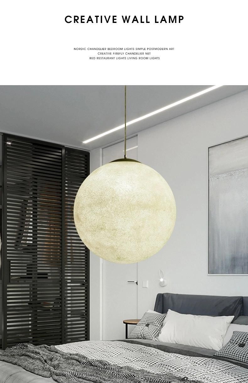 Moon Chandelier LED Indoor Lamp Decoration Suspension Light Pendant Lighting