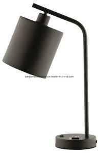 Hotel Guestroom Black Desk Lamp with on/off Base Switch
