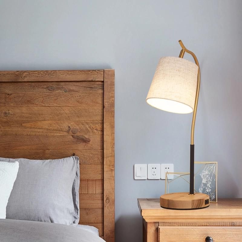 Copper Traditional Vintage Bedside Lamp Table Lamp Reading Nightstand Lamp