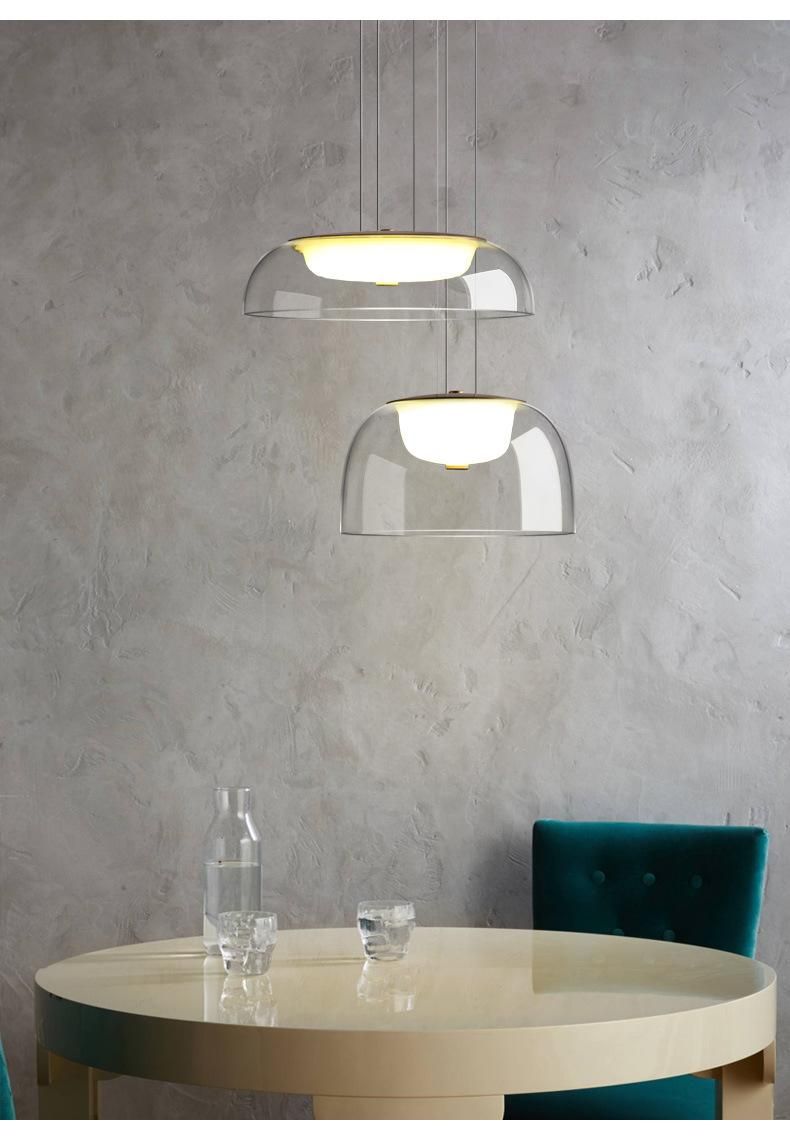 Nordic Pendant Lights Modern LED Bar Decor Loft Kitchen Maiken Modern Glass Shade Pendant Light (WH-AP-358)