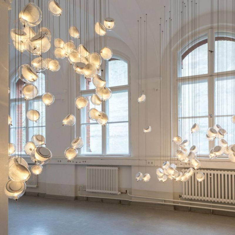 Nordic Glass Pendant Lamp Postmodern Art Restaurant Bedroom Bedside Creative Bar Simple Villa Pendant Lamp (WH-AP-176)