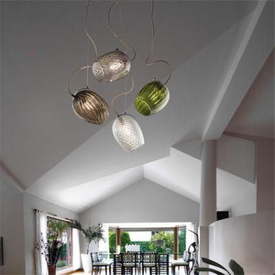 Nordic Glass Pendant Lights Pineapple Light Restaurant Bedroom Pendant Light Bedside Bar Suspension Lamp (WH-AP-115)