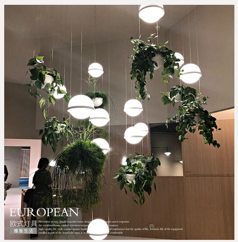 Wholesale Hanging Plant Decorative Kid Room Lighting Iron Plant Ceiling LED Chandeliers & Pendant Light
