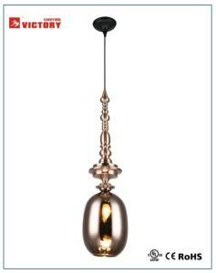 Modern Simple Copper Glass Single Pendant Lamp