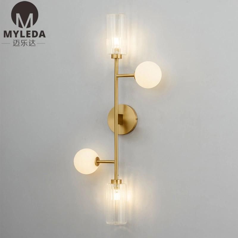 Modern Bathroom Mirror Light Brass Wall Sconce Modern Wall Light