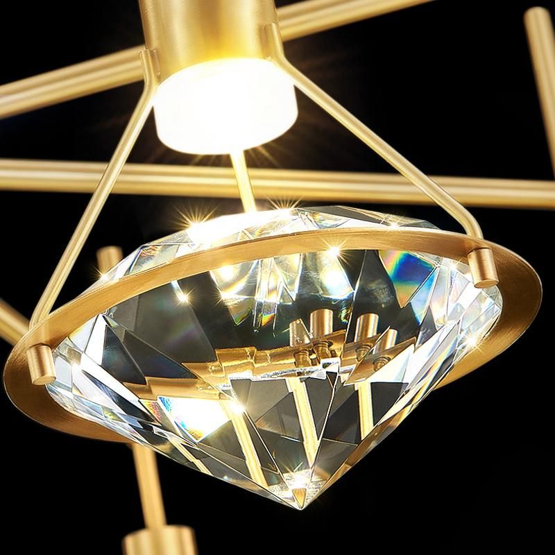 Light Luxury Bedroom Bedside Wall Lamp Living Room Corridor Crystal Diamond Light
