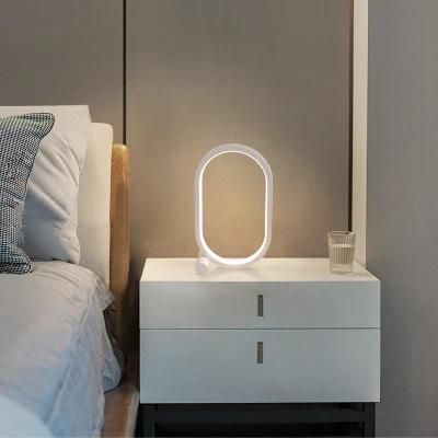 LED Table Lamp 12W for Bedroom Bedside Indoor Lamps Home Decor Round-Shaped Simple Modern Touch Table Lamp