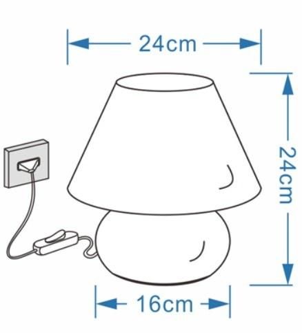 3D Mushroom Night Light Night Lamp for Home Bedroom Study Ornament Decoration