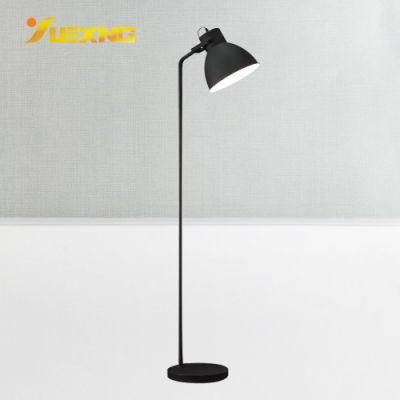 Adjustable Side Floor Lighting for Living Room Reading Wooden Black Iron Decorative Floor Light Lamp