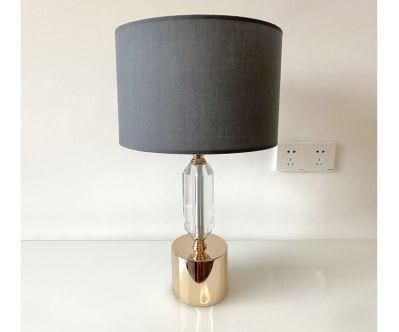 Famous Royal Light Luxury Crystal Table Lamp Warm American Bedroom Bedside Lamp Modern Simple Creative Living Room Decorative Table Lamp
