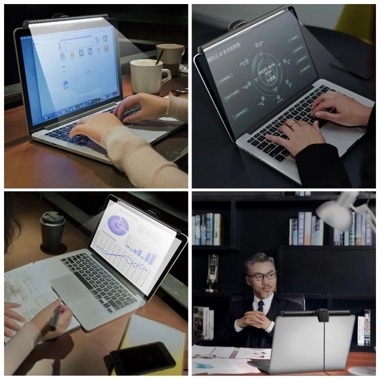 USB Computer Laptop PC Notebook Portable LED Night Light 3 Color Dimmable Adjustable Screen Reading Lamp