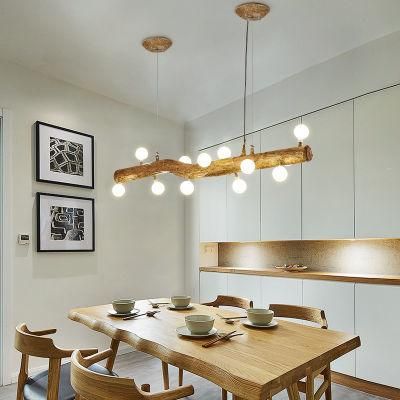 Pendant Lamp Restaurant Light Creative Personality Wood Decorative Chandelier