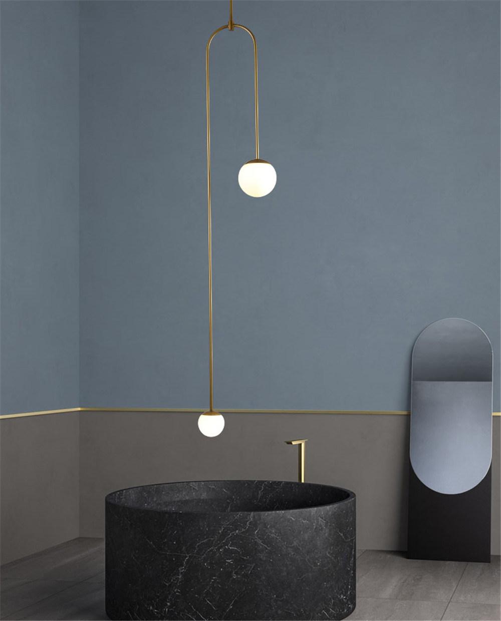 Interior Suspension Opal Glass Pendant Lamp for Wedding Decoration