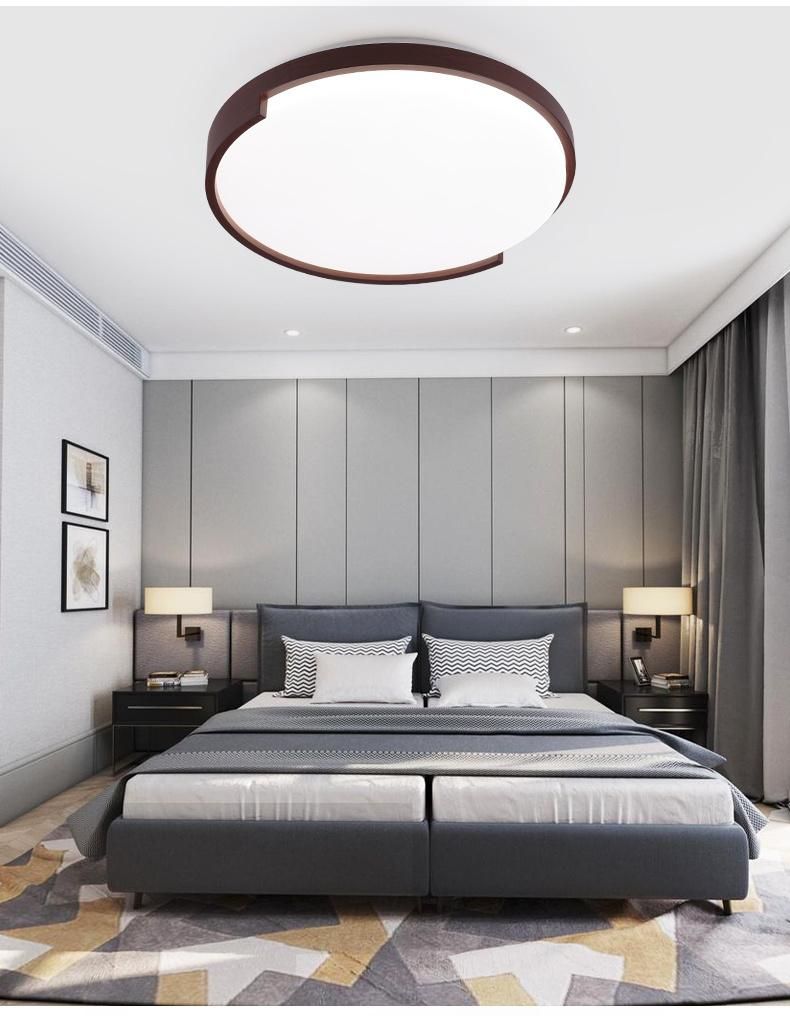 Modern Imitation Wood Restaurant Kitchen Bedroom LED Ceiling Lighting