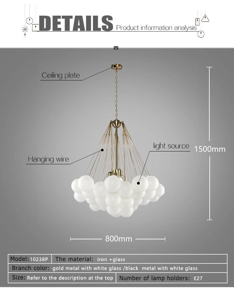 Modern Suspension Glass Pendant Lighting