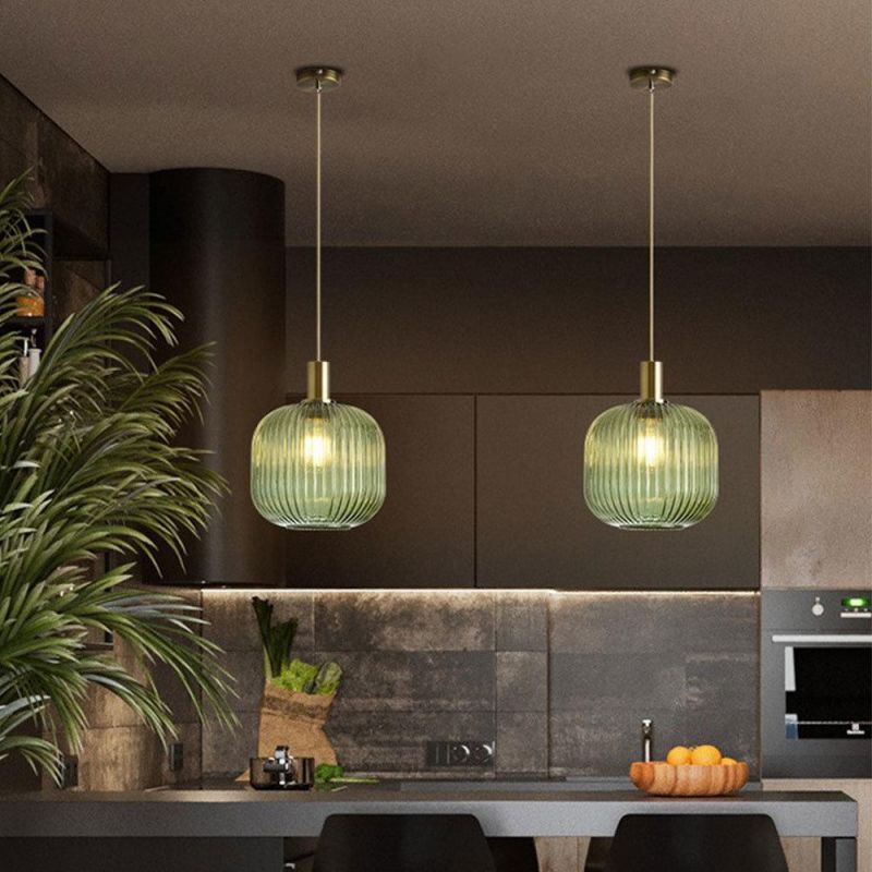 Nordic Glass Pendant Lights Creative Lamp E27 Bottle Pendant Light (WH-AP-301)