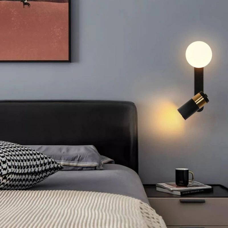 Bedroom Study Reading Lamp Headboard Wall Light Sconce Light Rotatable Metal Wall Lamp (WH-OR-143)