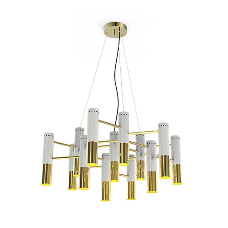 Hot Modern Gold Aluminum Bar Shape Chandelier Pendant Lights