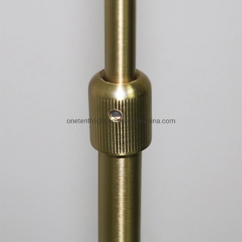 Metal Body in Brushed Brass Finish and Opal Glass Shade Table Lamp