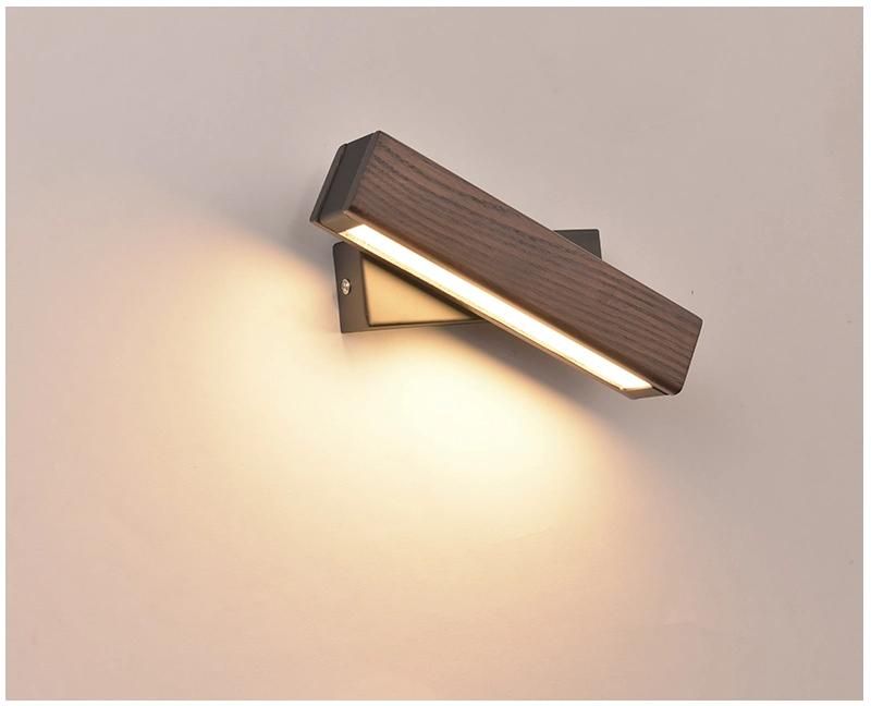 Nordic Solid Walnut Wood Wall Lamp AC110-240V LED Wall Sconces Wood Wall Lamp (WH-OR-64)