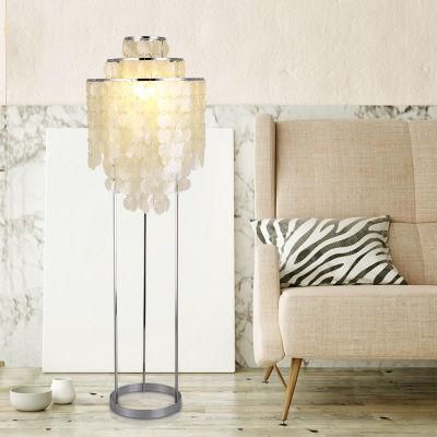Modern Nordic Natural Shells Floor Lamp Bedroom Standing Shell Floor Lamps (WH-MFL-31)