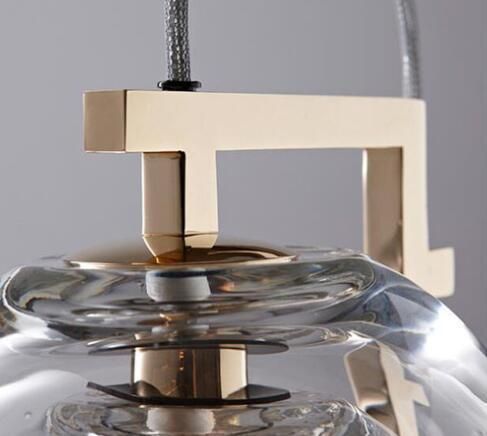 Modern Double Glass Table Desk Lamp (T-3100)