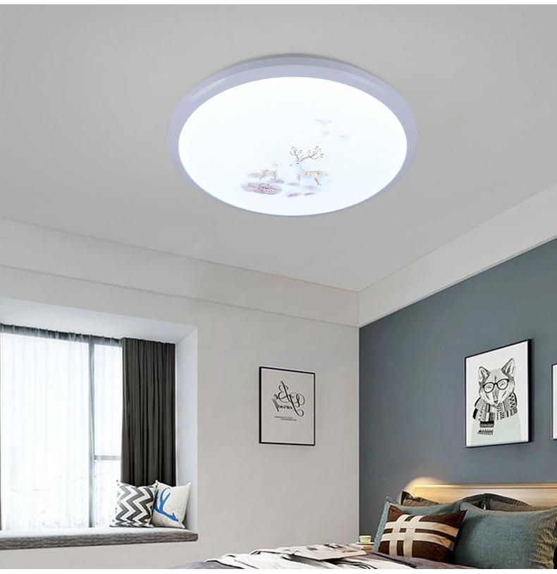 Modern Round LED Ceiling Light for Living Room Reading Room Decoration Lighting