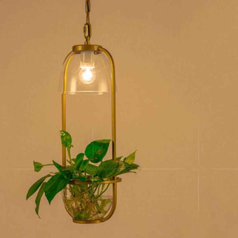 Pastoral Pendant Light American Style Restaurant Creative Cafe Hotel Decor Glass Pendant Light Hanging Lamp (WH-AP-194)