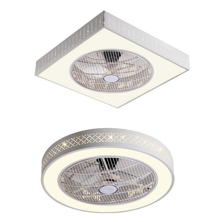 AC110V/220V Square 580mm Energy Saving Ceiling Fan LED Ceiling Lamp