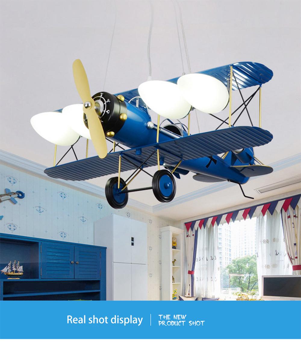 Children′s Room Airplane Pendent Lamp Lights Cartoon Bedroom Boys Hanging Lamp (WH-MA-140)