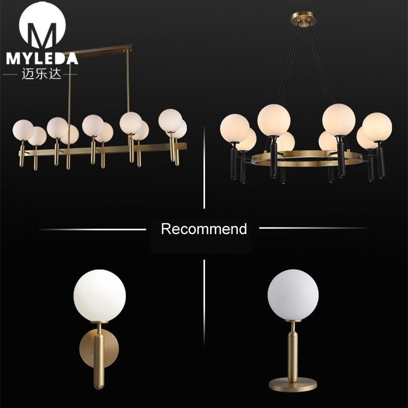 Villa Hotel Interior Modern Decorative Glass LED Wall Light
