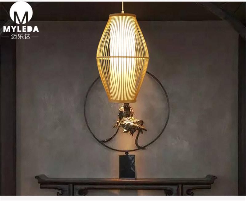 Indoor Lighting Pendant Lamp with Bamboo for Restaurant Decoration