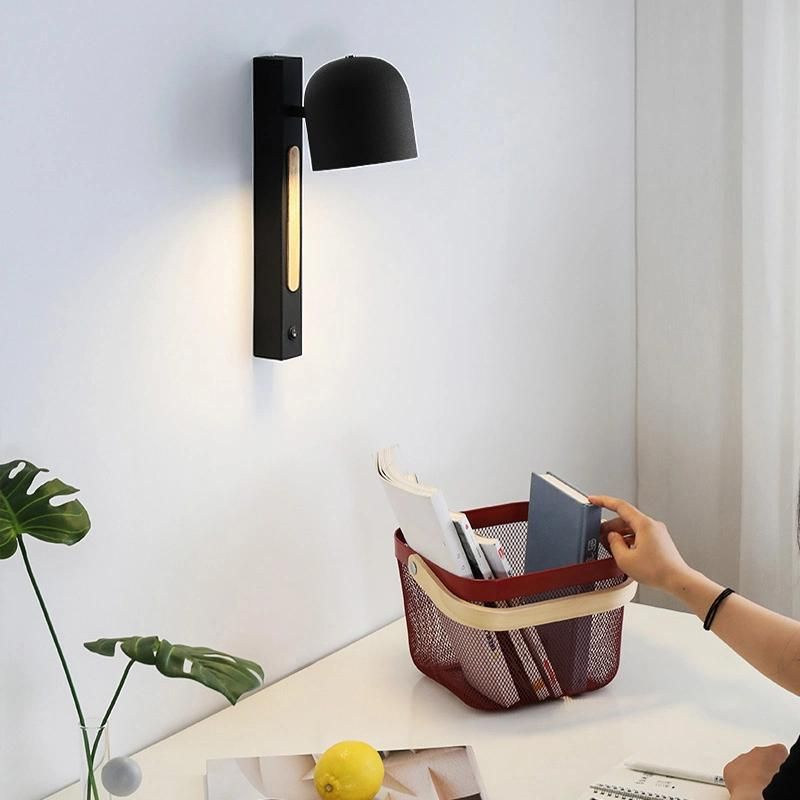 Black White Design Touch Switch Wall Lamp Bedroom Lamp Bedside Lighting