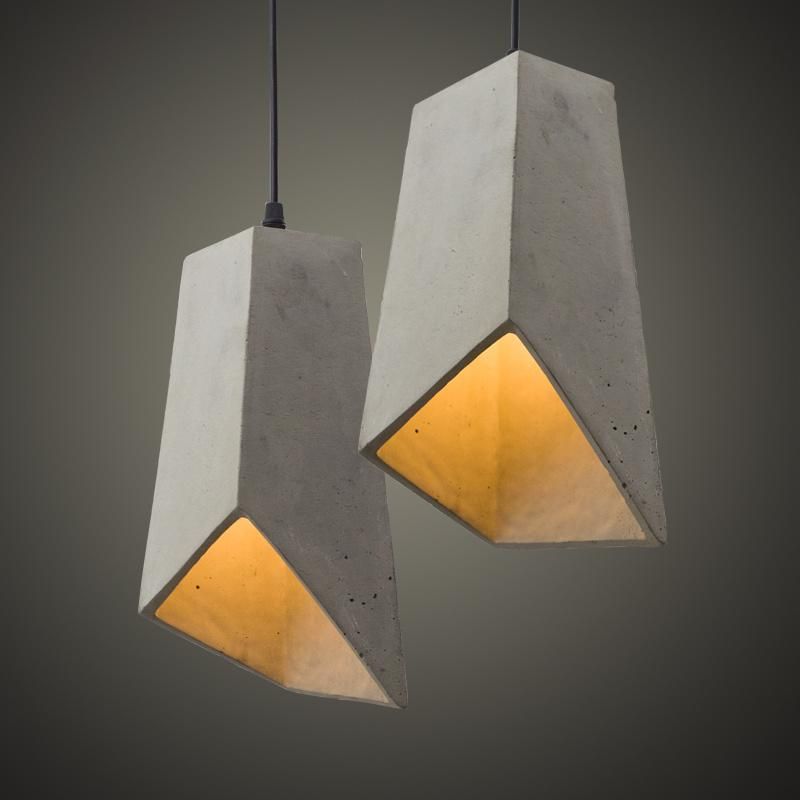 American Design Pendant Light Decorative Ulla Scandinavian Concrete Geometric Pendant Light (WH-AP-310)