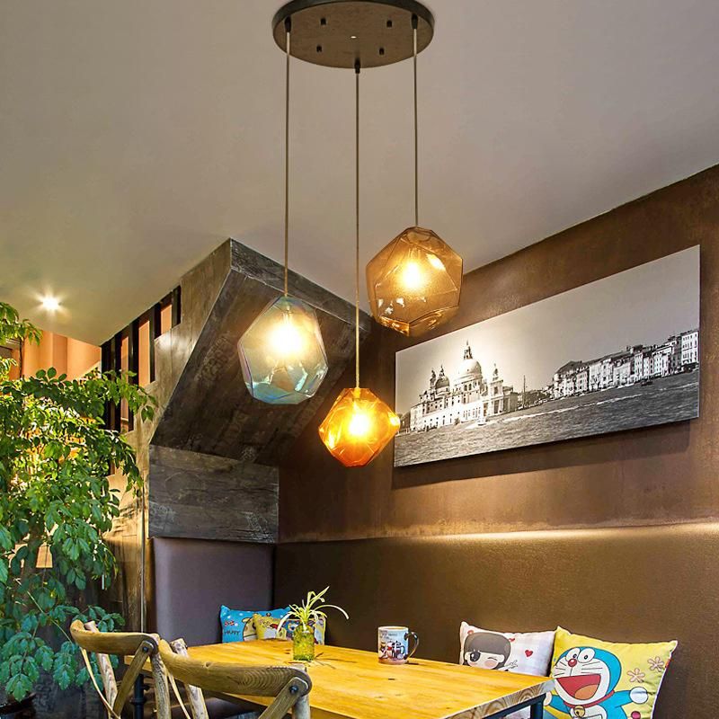 Europe Style Edison Bulb Pendant Light Colorful Glass Pendant Decorative Hanging Light