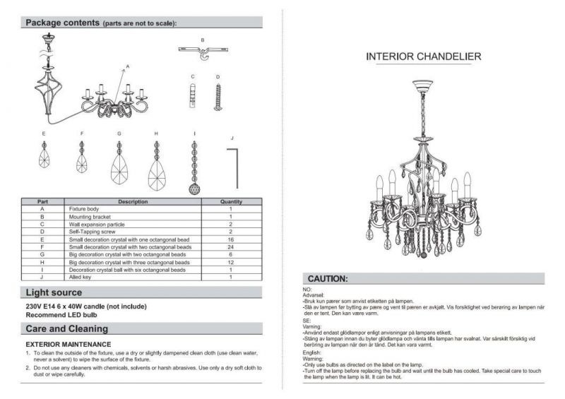 Modern K5 Christmas Tree Crystal Candle Chandeliers Lighting 6 Lights Clear Pendant Ceiling Fixture Lamp for Living Dining Room Bedroom Hallway Entry