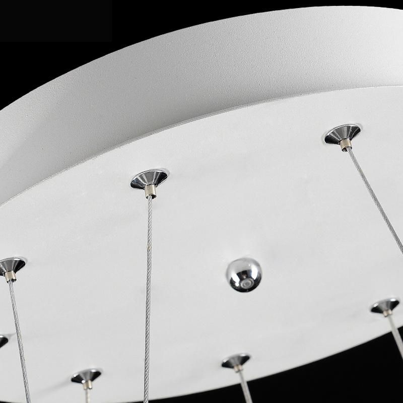 Modern Restaurant Round Ring Chandeliers LED Pendant Light