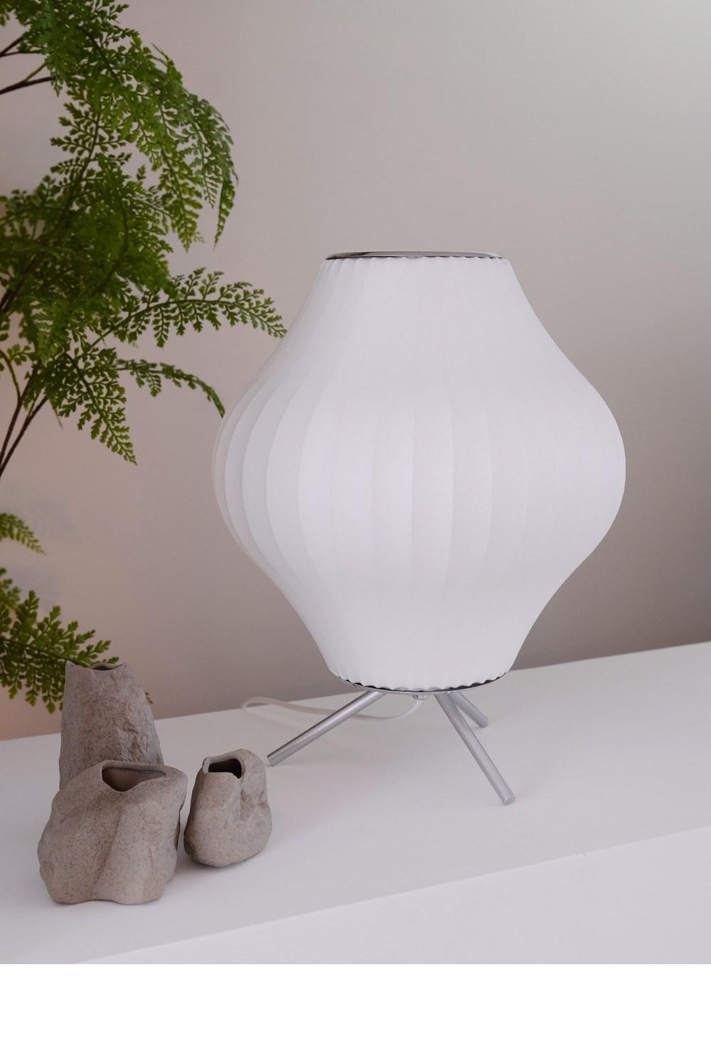 Idaqiu® Factory Outlet Nelson Bubble Trident Silk Table Lamp