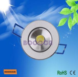 1W CE RoHS LED Bridgelux Downlight, LED Ceilinglight (80lm AC85~264V) (BC-CA5220-1W)